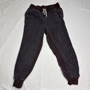 Aerie Women's Brown Ribbed Woven Lyocell Joggers Size S